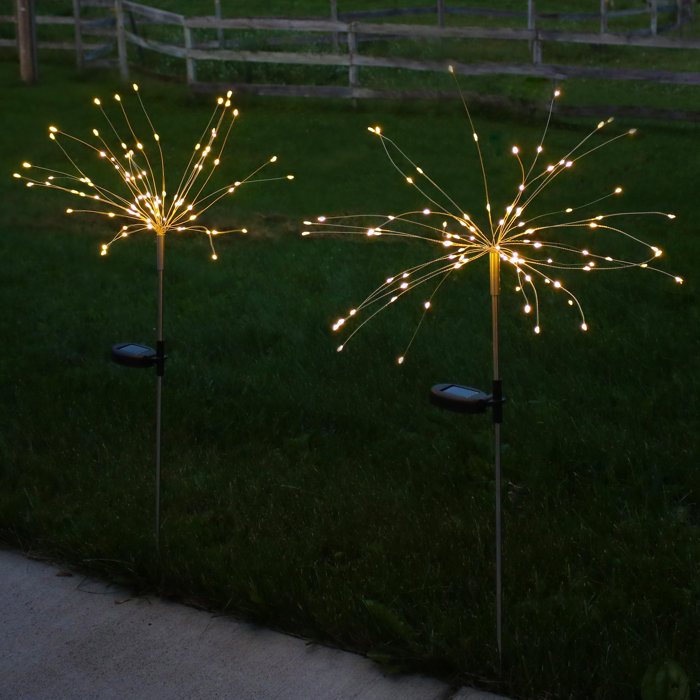 Ebern Designs Islip Starburst Outdoor Solar Powered LED Pathway Light